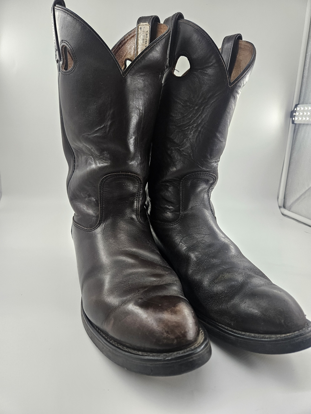 Canada West Western 5060 Boot Sz 9.5  Men’s Brown Buffalo Leather Oil Resistant